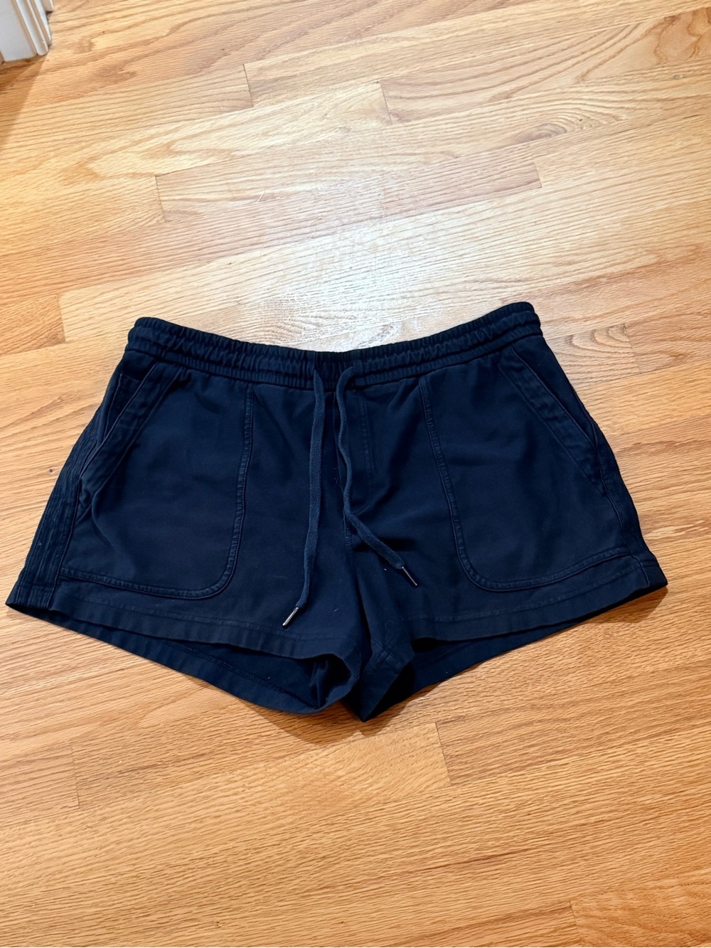 Athleta Black Drawstring Athletic Shorts